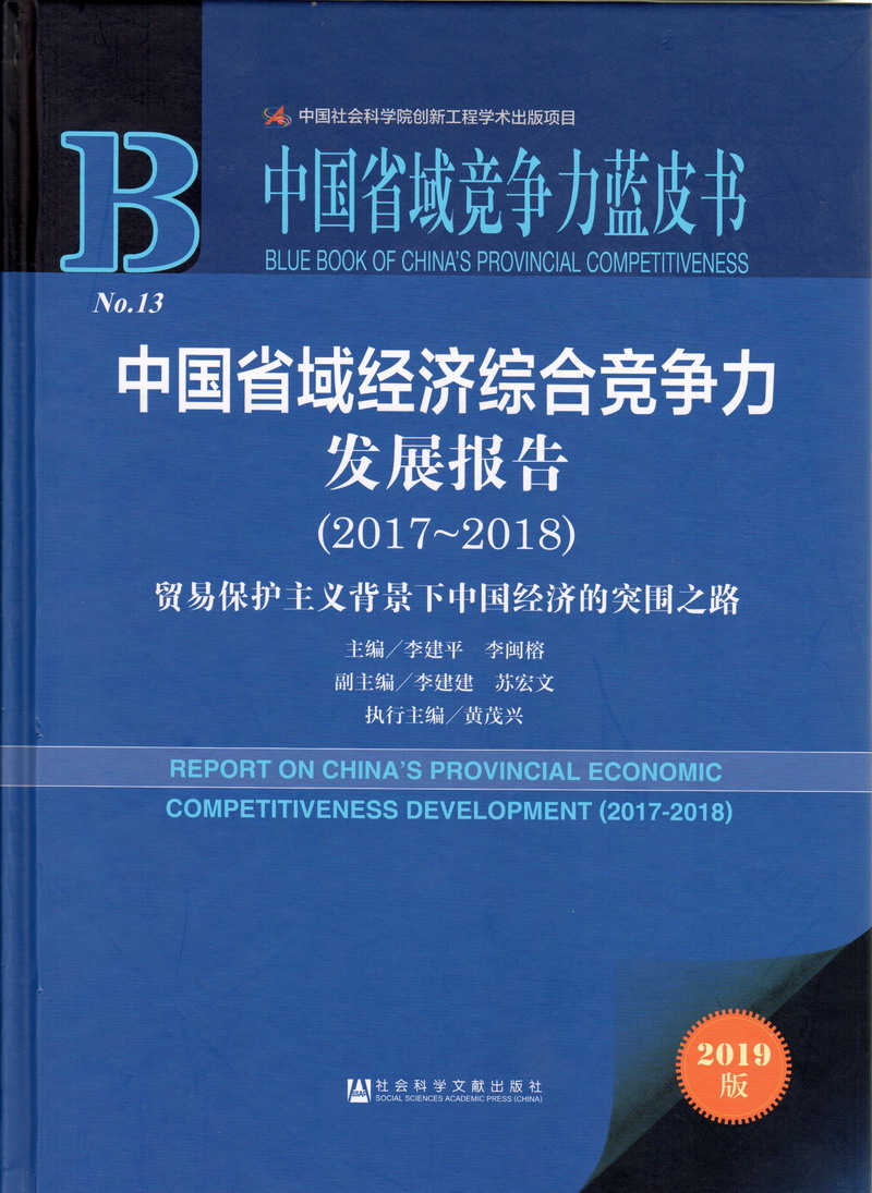 看嫩逼被插的视频爽中国省域经济综合竞争力发展报告（2017-2018）